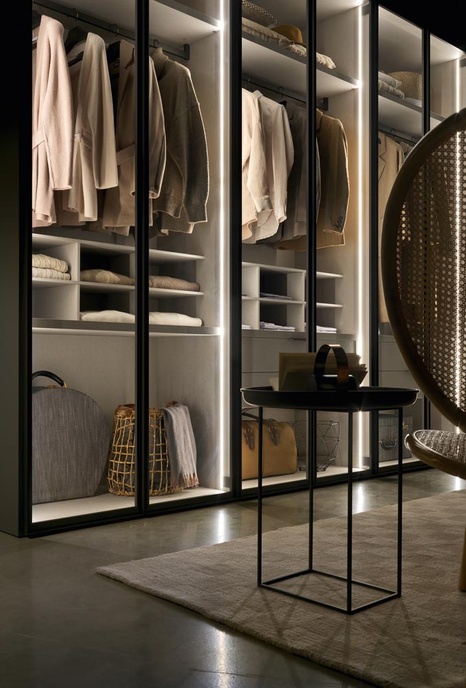 Armadio Alterna, anta City Glass