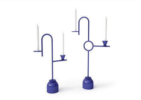 Portacandele Blue Candleholders