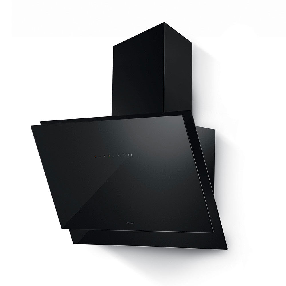 Cappa Black tie - versione in vetro bianco