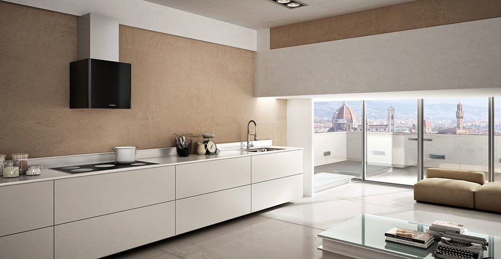 Cappa Lithos bianco Corian