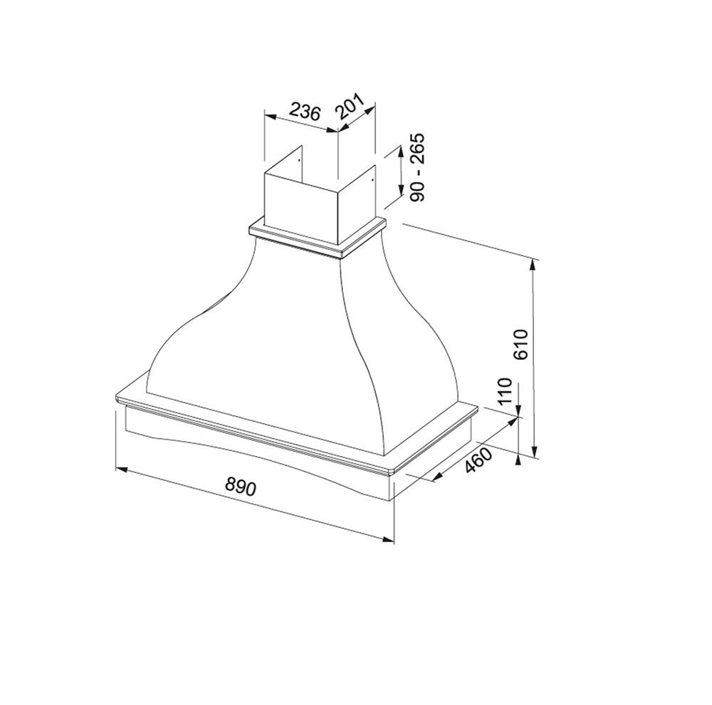 Cappa Country Wood FCS 90 01