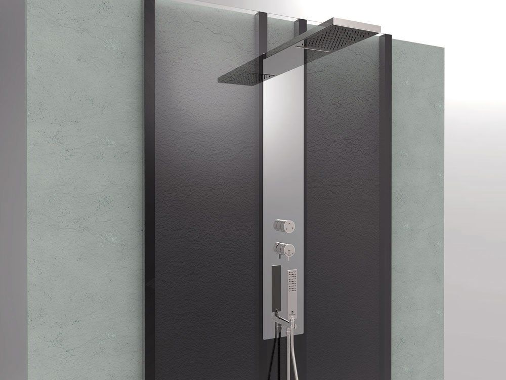 Colonna Doccia Oki Bossini.Colonna Doccia Manhattan Panel Flat 3 Da Bossini Designbest