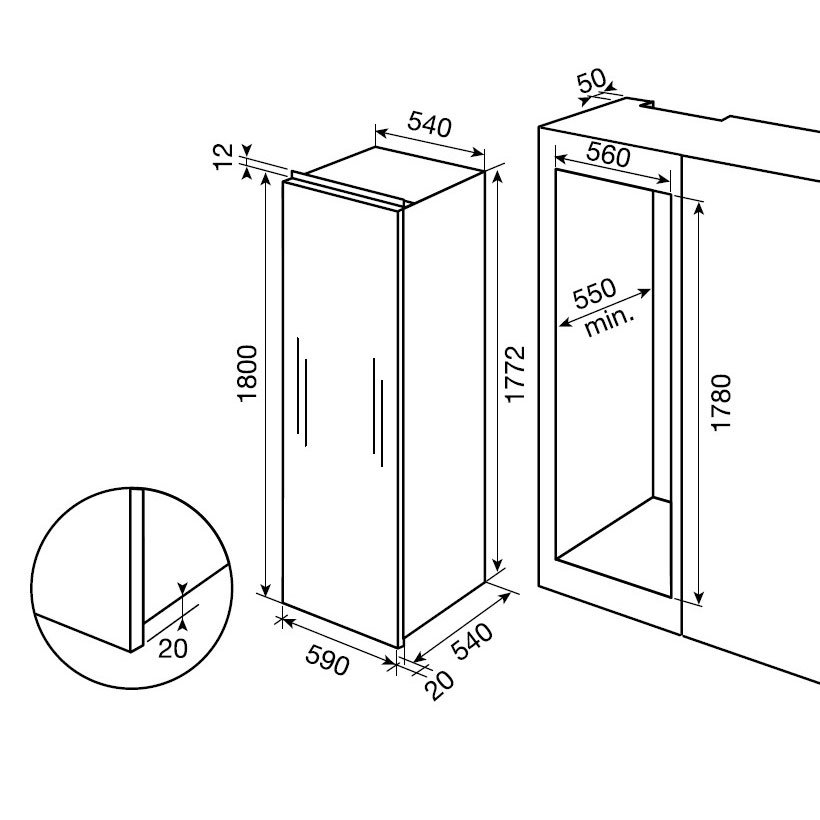 Congelatore EUX2243AOX