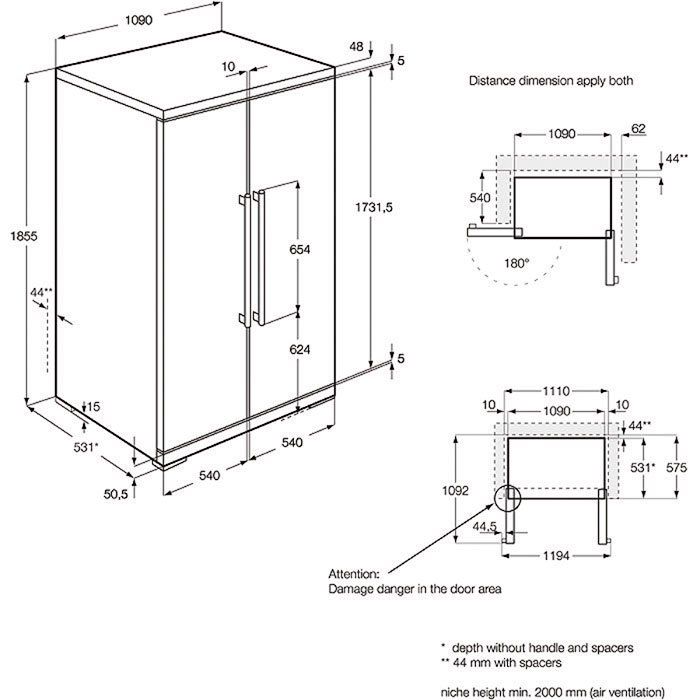 Frigocongelatore RXE75411NM