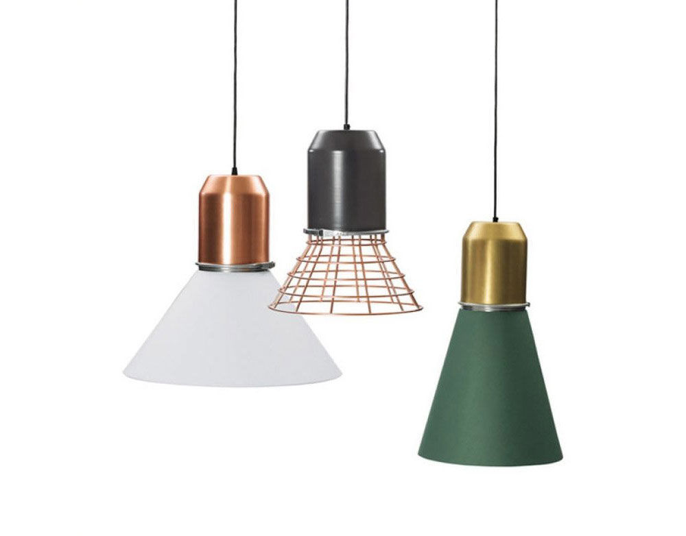 Pendant Lamps Lamp Bell Light By Classicon, Copper Mesh Light Shade
