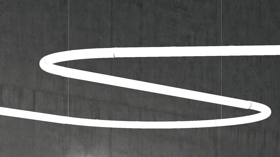 Lampada Alphabet of light circular
