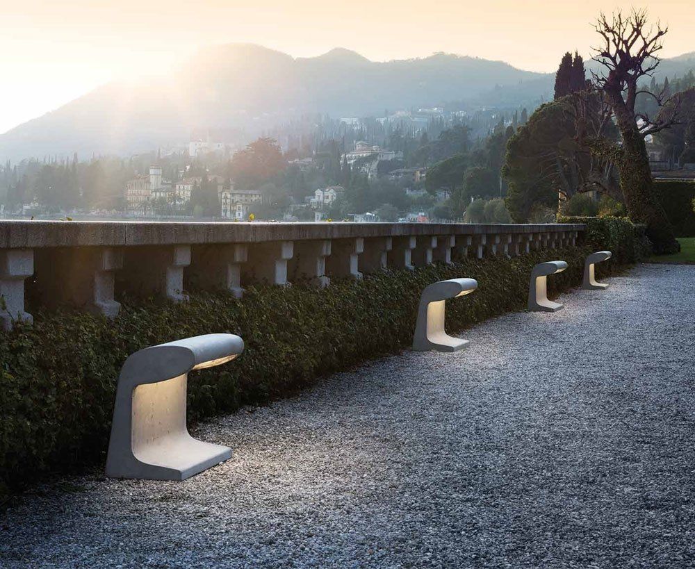 Lampada Borne Béton Grand