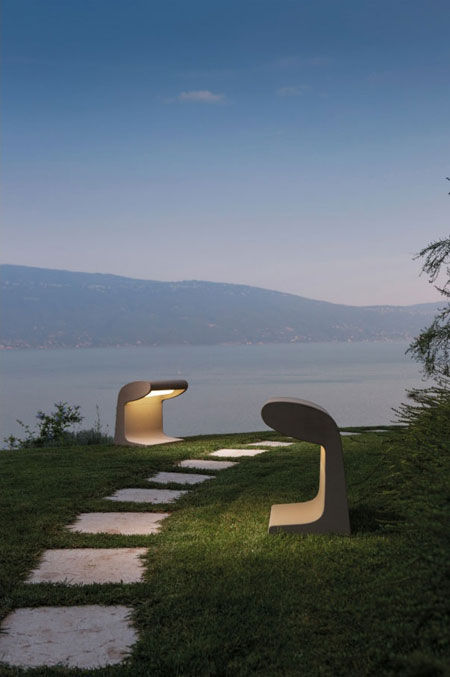 Lampada Borne Béton Grand