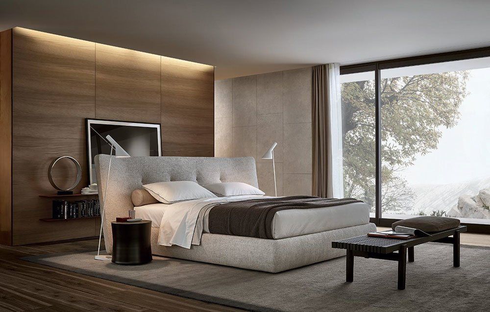 Double Beds: Bed Rever by Poliform