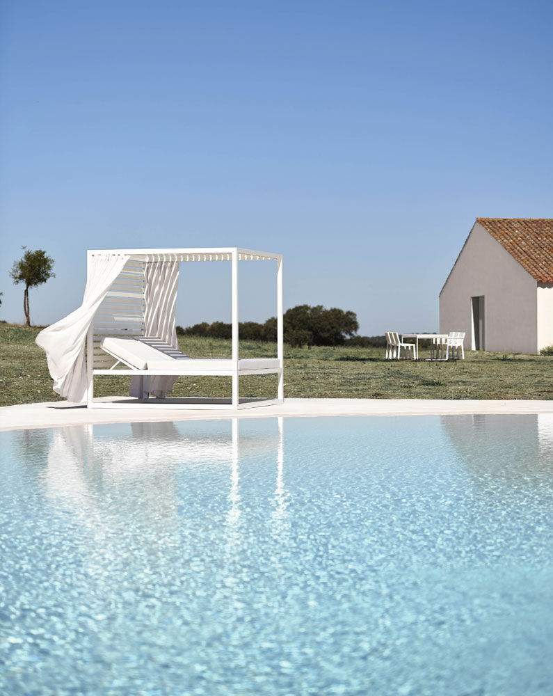 Daybed Elevata Alluminio Fisso
