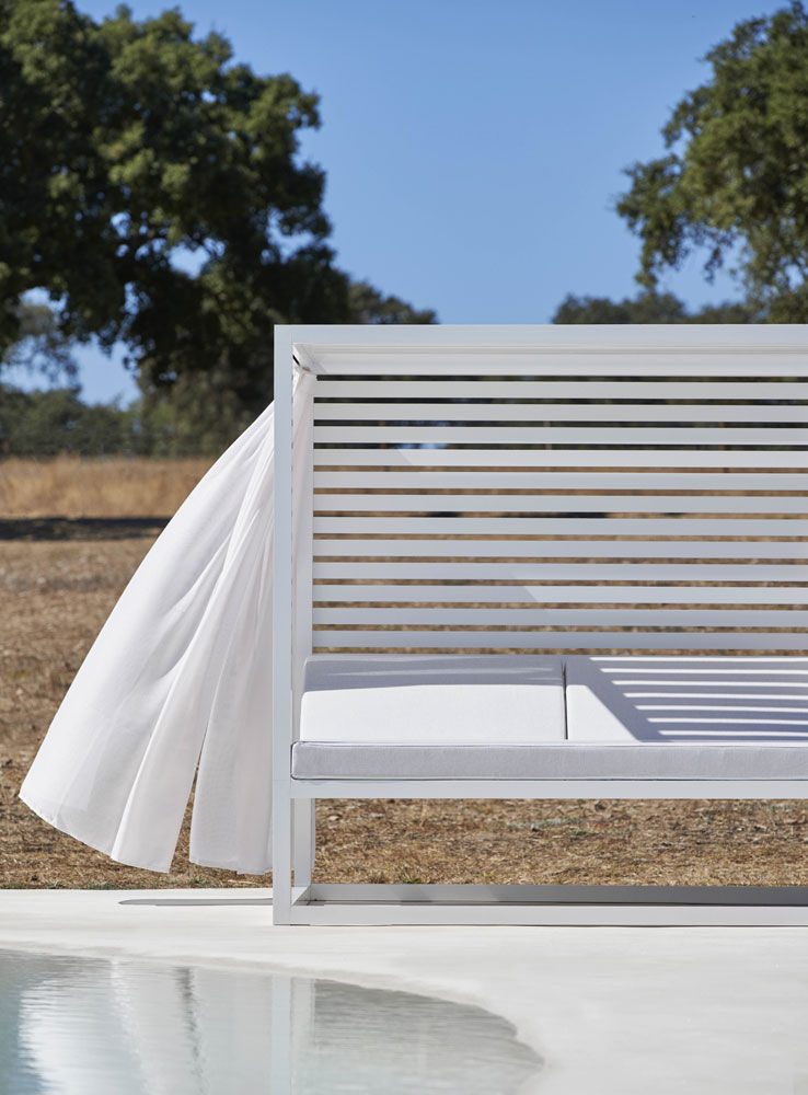 Daybed Elevata Alluminio Fisso