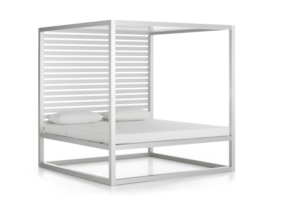 Daybed Elevata Alluminio Fisso
