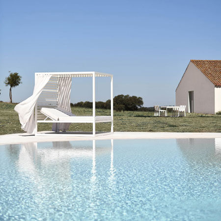 Daybed Elevata Alluminio Fisso