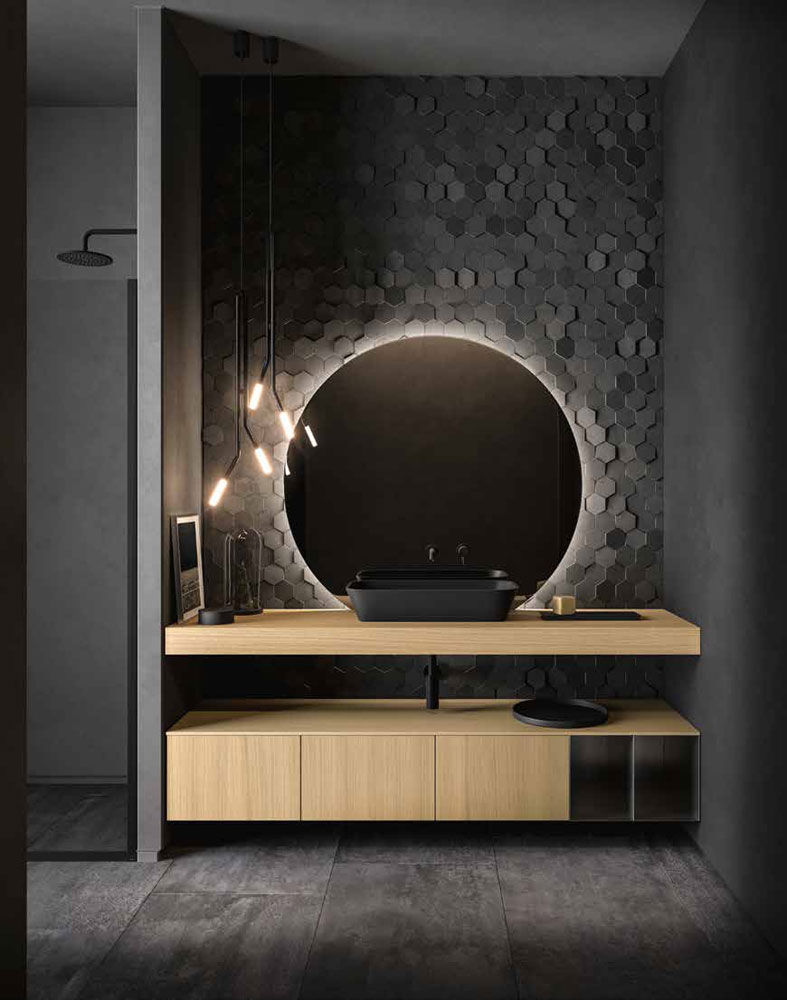 Arredo Bagno Cerasa Prezzi.Composizione Nerolab Da Cerasa Designbest