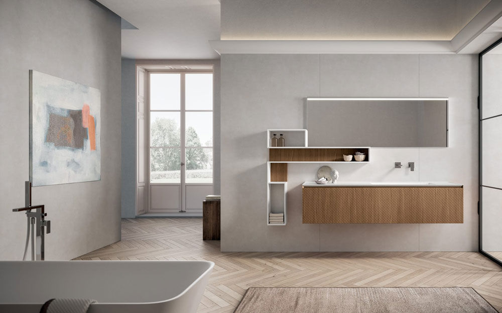 Prezzi Mobili Bagno Bmt.Composizione Ikon 04 Da Bmt Bagni Designbest