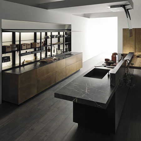 Cucina Artematica Ottone Anticato
