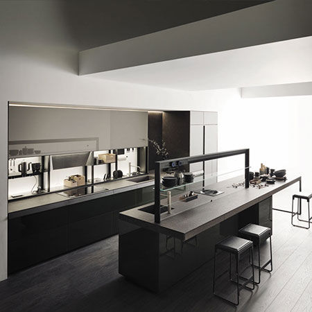 Cucina Genius Loci Verde Oceanico di Valcucine