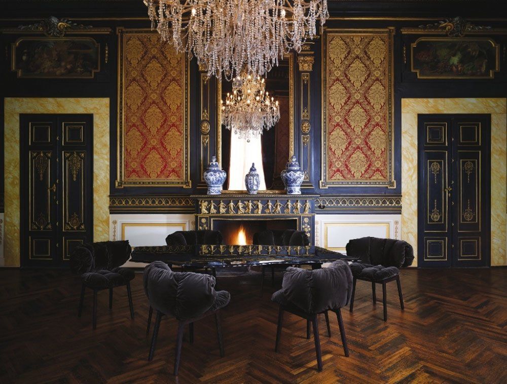 Poltroncina Blu Velvet