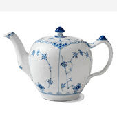 Teiera Blue Fluted Half Lace