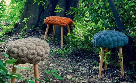 Stool Knitted