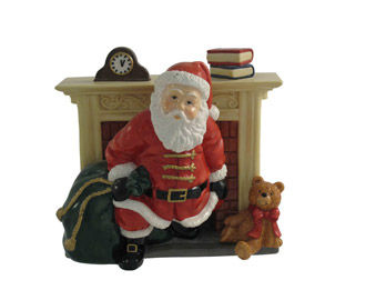 Statuetta Santa & Fire Place