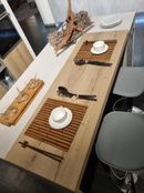 cucina parte bancone isola con piano in ceramica photo 1