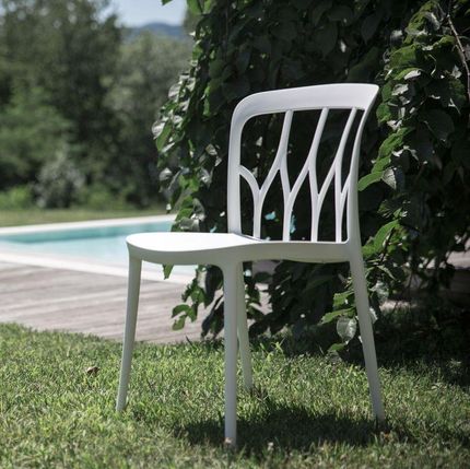 SET DI 4 SEDIE GALAXY BIANCHE