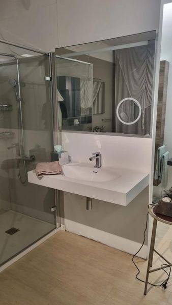 lavabo corian bianco opaco photo 0