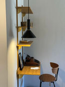 scrivania con libreria in legno massiccio Fermliving Sector photo 1
