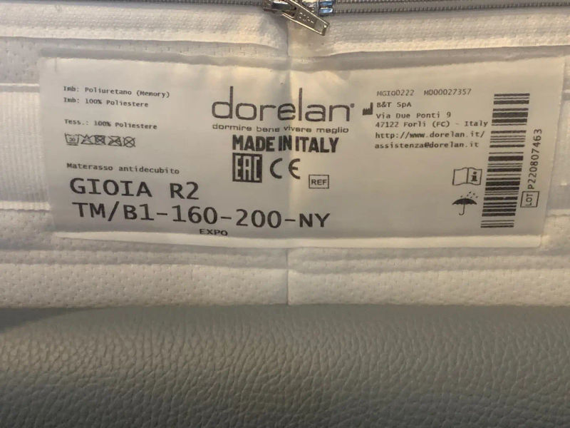 MATERASSO DORELAN MODELLO GIOIA photo 1