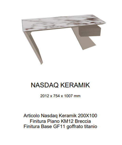 NASDAQ Keramik Scrivania Cattelan Italia photo 1