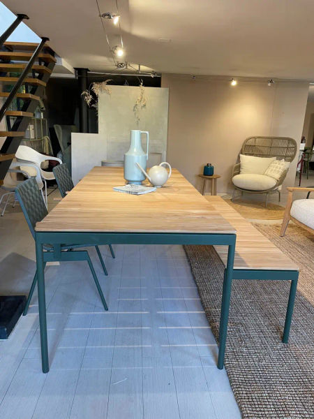 Ville tavolo Outdoor verde con panca e 2 poltroncine photo 0