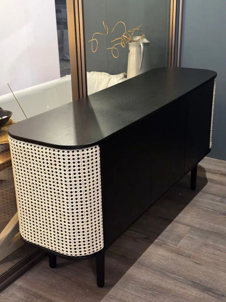 Treasures credenza 3 ante con sportelli laterali paglia photo 1