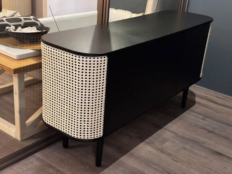 Treasures credenza 3 ante con sportelli laterali paglia photo 2