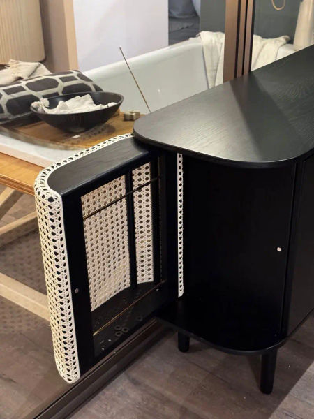 Treasures credenza 3 ante con sportelli laterali paglia photo 3