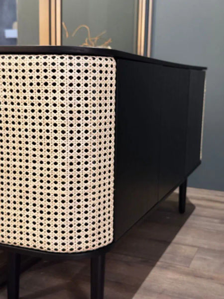 Treasures credenza 3 ante con sportelli laterali paglia photo 6
