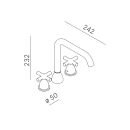 Miscelatore lavabo Memory photo 2