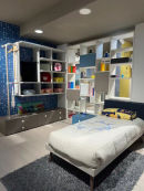 Cameretta completa, letto singolo, colori nuvola e basalto photo 0