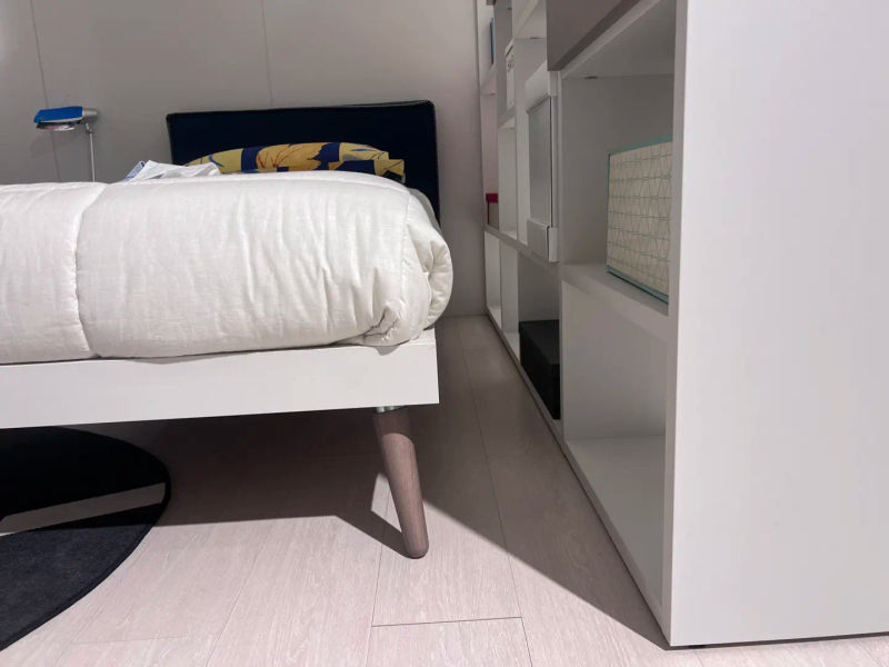 Cameretta completa, letto singolo, colori nuvola e basalto photo 9