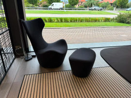 Poltrona Papilio con Pouf