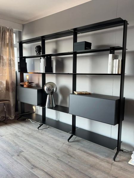 Libreria Aline alluminio nero photo 9