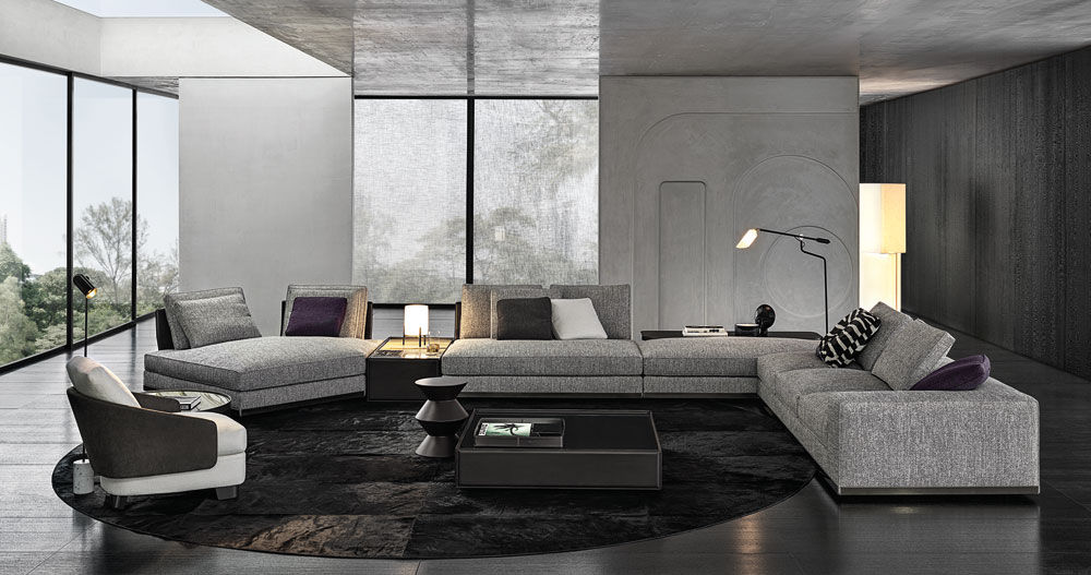 Modular Sofa Divano Hamilton Minotti Minotti Hamilton Divani