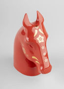 Statuetta Il Cavallo - Rosso Oro photo 1
