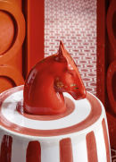 Statuetta Il Cavallo - Rosso Oro photo 3