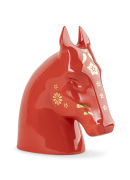 Statuetta Il Cavallo - Rosso Oro photo 0