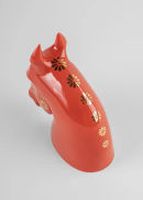 Statuetta Il Cavallo - Rosso Oro photo 2