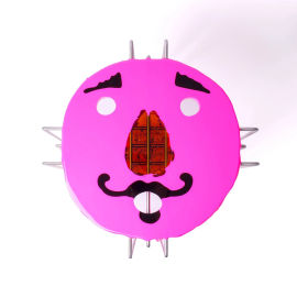 Kaffeetisch Triple Play - Matt Fluo Fuchsia