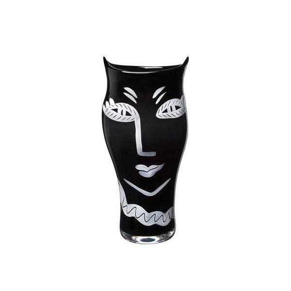 Vaso Kosta Boda Open Minds Bianco/nero - Design Artistico Di Ulrica Hydman-Vallien, Altezza 36 Cm | Vaso Decorativo Moderno - 4