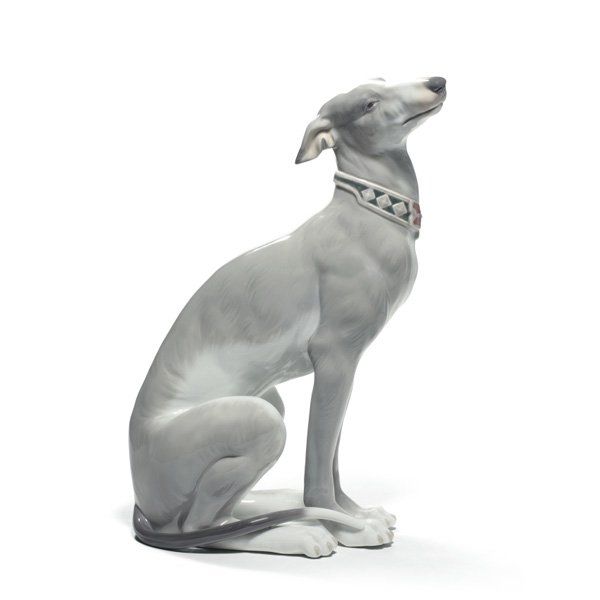 Statuetta Attentive Greyhound Dog  photo 1
