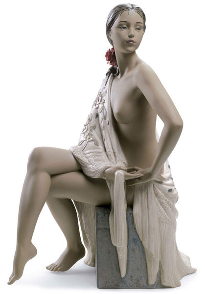 Statuetta Nude with Shawl photo 0